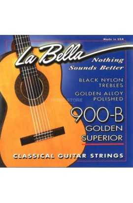 Juego de Cuerdas La Bella 900-B Black Golden