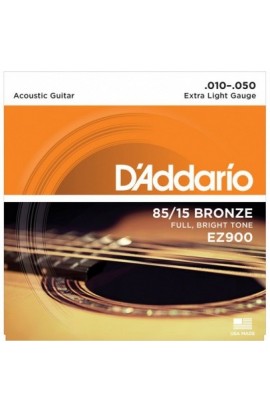 Juego de Cuerdas Acústica D´Addario Bronce Ez900, Ez910