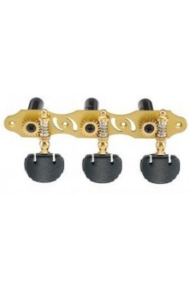 Classical Gold Tuning Pegs, Handmade Black Butterfly