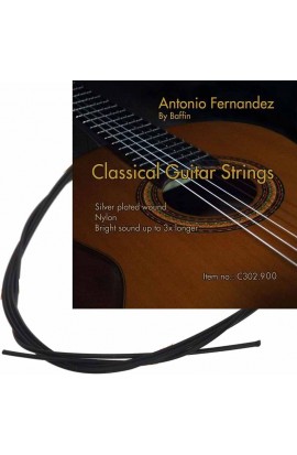 Cuerdas Guitarra Clásica Antonio Fernández Nylon Negro